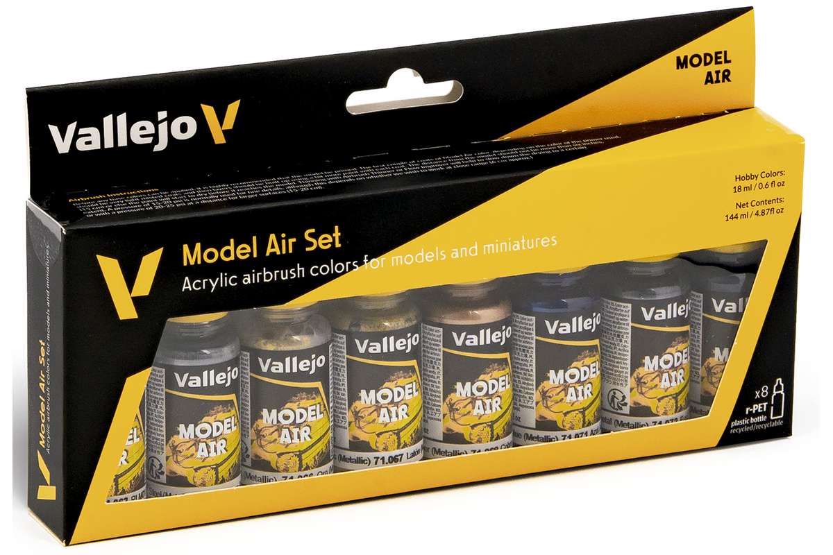 Model Air metallic color set 8x18ml